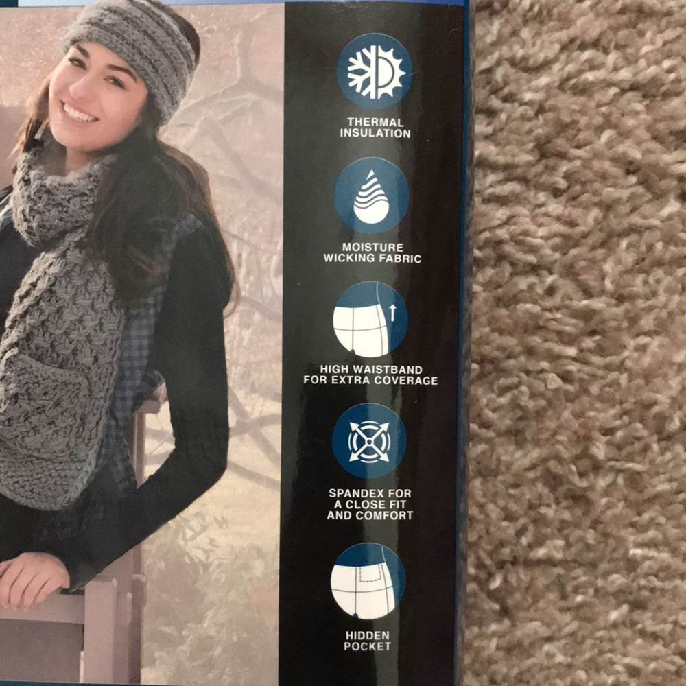 ClimateRight Black Leggings w/Thermal Guard Frigid - Picture 3 of 8